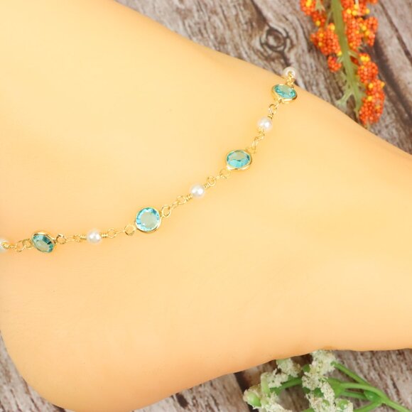 "Dainty Anklet for Women – Elegant Everyday Jewelry & Perfect Gift | MLCRC1439 - Picture 9 of 10